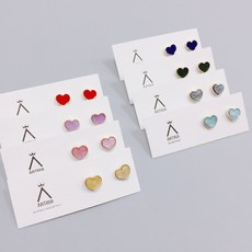 민트하트귀걸이