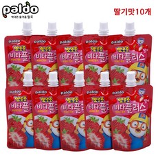 팔도 뽀로로 비타플러스 음료, 10팩, 딸기맛