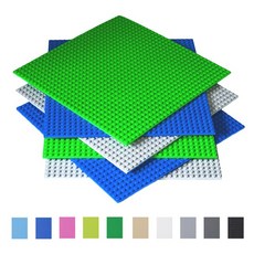 [더뻔뻔] 블럭판 듀플로놀이판 큰블럭 작은블럭 각종 63종, 레고C타입(초록색)