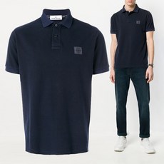 STONE ISLAND [스톤]18SS 와펜 패치 워싱 PK티 681522S67 V0020