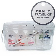 아모레퍼시픽 여행용세트 포 우먼 6종, 샴푸 50ml + 린스 50ml + 바디워시 45g + 클렌징 폼 30g + 치약 시트러스 40g + 칫솔(미세모) + 헤드켑 1p, 1세트