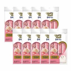 팬시피스트 퓨레키스 닭가슴살 참치 퓨레 모음 10팩(10gx4) 파우치, 10개, 팬시피스트 퓨레키스 참치 퓨레 참치 플레이크맛 10팩