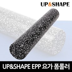 UP&SHAPE EPP 요가 마사지 폼 롤러 90cm (중간자극), 블랙