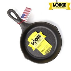 LODGE 롯지 스킬렛 무쇠 프라이팬, 8인치-L5SK3, 1개