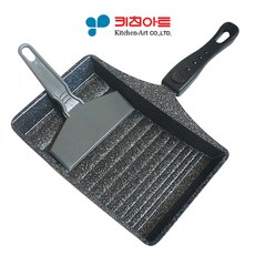 키친아트 마블 계란말이팬 + 주걱, 22.5 x 13.5 cm, 1세트