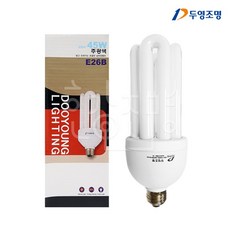 두영조명 삼파장 전구 45W E26 EFQU45EX 30개입, 전구색, 30개