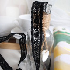 데코탑 면토숀 망사자수 블랙띠자수 다양한리폼제작 내츄럴레이스모음전, 블랙플라워