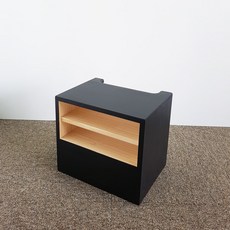 나무로꾸밈 공유기보관함3(블랙) 와이파이 원목 멀티탭정리함, 1개