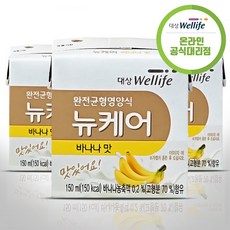 대상웰라이프 뉴케어 바나나맛 환자영양식 식사대용, 24팩, 150ml