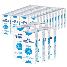 매일유업 멸균우유 200ml 24팩, 48팩