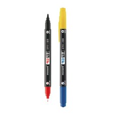 모나미 예감적중 컴퓨터용싸인펜/컴퓨터용사인펜/모나미싸인펜/컴퓨터용펜/OMR카드용펜, 빨강+검정(1자루)