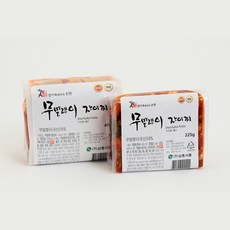 [에이라이프] 권기옥명인 웃말상촌식품 무말랭이장아찌 225g X 2개, 단일상품