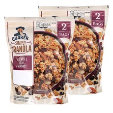QUAKER 퀘이커 그래놀라 978gx2팩 시리얼, 978g, 1개