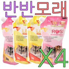 아디펫샵 TAYSA 햄스터 목욕 모래 4묶음 레몬 장미 화장실 용품, 1개