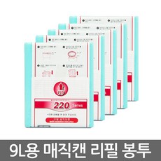 매직캔 리필봉투 220R10B 9리터 10개 매직캔리필