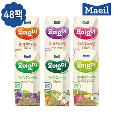 매일유업 요미요미유기농주스 125mlx48팩, 1세트, 10 사과배24팩+야채믹스24팩