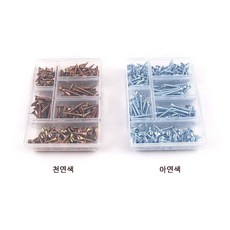 토토의선물 나사 피스 못 앙카 토우 석고 콘크리트 철판 직결 스크류 세트, 23.피스6종세트(천연색), 1개