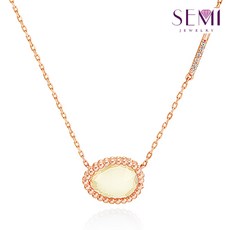 14k레몬쿼츠목걸이