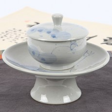 고백자 청화연 헌다잔 小 1개