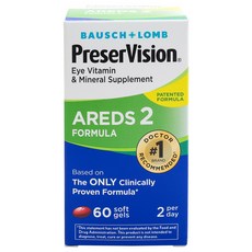 바슈롬 프리저비전 AREDS 2 포뮬러 소프트젤, 1개, 60정
