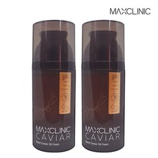 맥스클리닉 로얄 캐비어 반전 오일 폼 110g 1개 2개 클렌징오일, 110ml