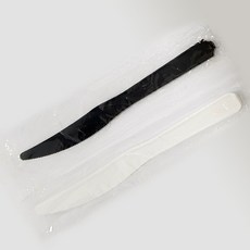 일회용 나이프 개별포장 화이트, 1팩, 100개