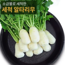 [한입에반한] 예약발송 소금물로 세척한! 국내산 세척 알타리 11kg(5단내외), 12월13일 발송-12월14일 도착예정, 11kg, 1박스