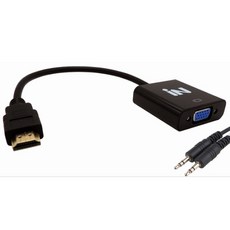 인네트워크 HDMI to VGA 컨버터 오디오 지원/컴퓨터/삼성/lg 그램 울트라 노트북/셋탑박스/dvd 플레이어/ps4/복사기/스캐너/네비게이션/모뎀/카드 리더기/연결 케이블/430717, 430717