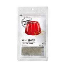 큐원 홈베이킹 리프젤라틴 20g, 단품