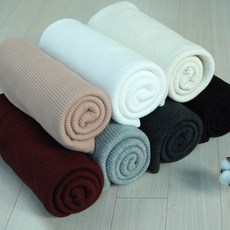 [원단쟁이] 여리여리한 골지니트 삼각골지 - 7종 E9, 블랙