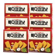 롯데제과 빠다코코낫 300gx6, 300g, 6개