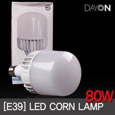 LED전구 글러브 80W E39소켓 주광색(하얀빛) KS인증 보안등/호박등 /데이온, 주광색, 1개