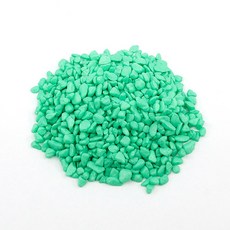 비오스 테라리움재료 마리모자갈 무지개 칼라색돌 100g, 민트