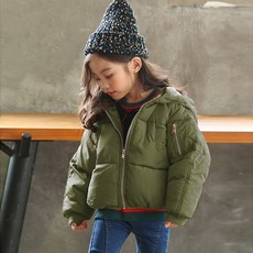노블엔젤 여아 후드 봄버 패딩 점퍼 No 181