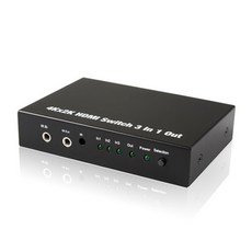 모니터 HDMI 선택기/1:3/오디오지원/4K/USB파원케이블 리모컨 포함, 327547