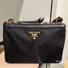 PRADA 프라다 1BH046 포코노 더블지퍼 크로스백