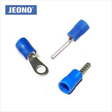 터미널 압착단자 납작형/말린형/링단자 2.5SQ 20개단위 절연 전선연결, 납작형(낱개20개)