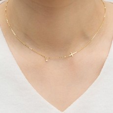 18k십자가목걸이