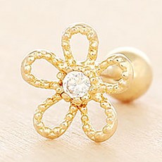 14k꽃피어싱