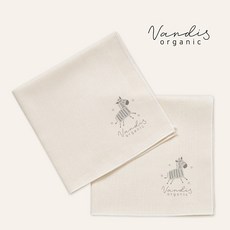 [반디스오가닉] 오가닉 루이 엠보 손수건 10매