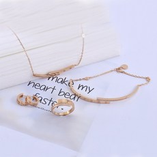 18k별목걸이팔찌세트