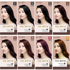 다나한 모 칼라크림 1제 100g 2제 100g 염색제 염색약, 1개, N1(흑색)