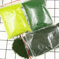 클레이앤데코 잔디가루 3색 택1 미니어처, 짙은녹색