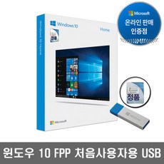 윈도우10 FPP Home 처음사용자용 USB 