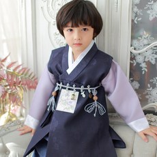 도담도담 하늘견 먹색 남아한복 아동한복 돌한복 아기한복(백일-10호)