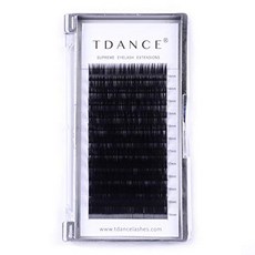 TDANCE 속눈썹 연장 D 컬 0.18mm 두께 반 영구 개별 속눈썹 실크 볼륨 라섹 전문 살롱 사용 14-19mm 길이의 혼합 트레, D - 0. 25 명, 혼합 8 - 15mm