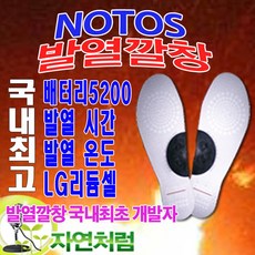 노토스 충전용 발열깔창 LG 배터리 발난로 바지포함, 1세트