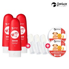 [울지마마이펫]치카치약딸기3개+멀티밤(모이스춰)2개, 치카치약딸기맛3개+모이스춰밤2개+칫솔3개