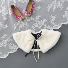 (여아한복소품) 케이크 밍크 퍼카라