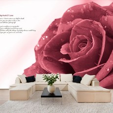 프렌체 맞춤제작 30가지 꽃디자인 UV프린팅 포인트벽지, 디자인12